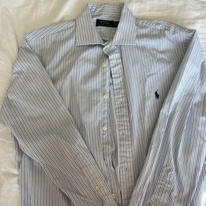 Polo Ralph Lauren white striped dress shirt size m